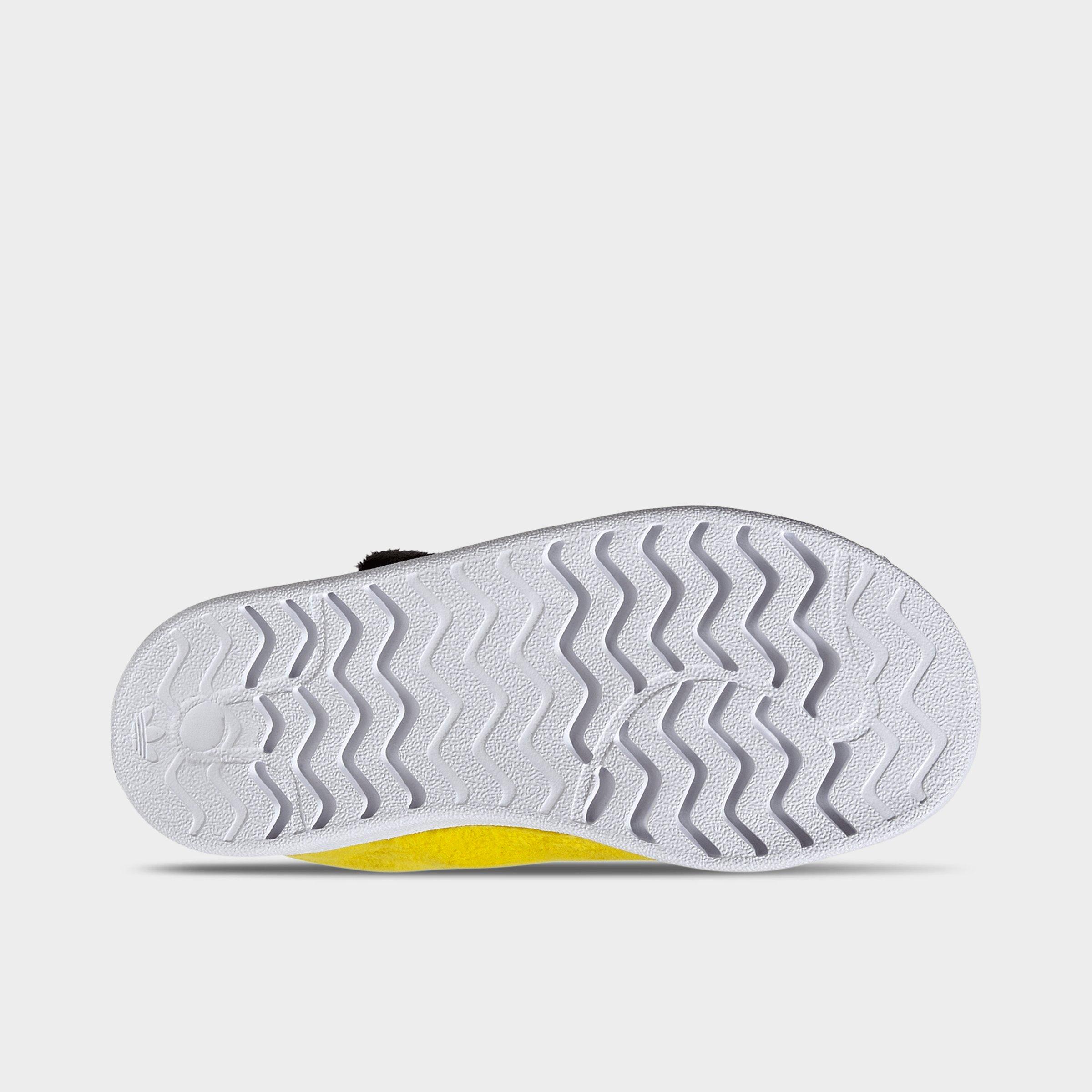 Little Kids' adidas x Pokemon Superstar Quickon Casual Shoes - Yellow/Core Black/Cloud White - Bottom view