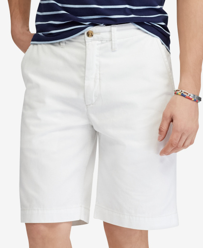 Polo Ralph Lauren Men's Relaxed Fit Twill 10" Short - White