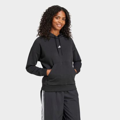 Women's adidas Sportswear Essentials Small Logo Feel Cozy Hoodie - Black/White