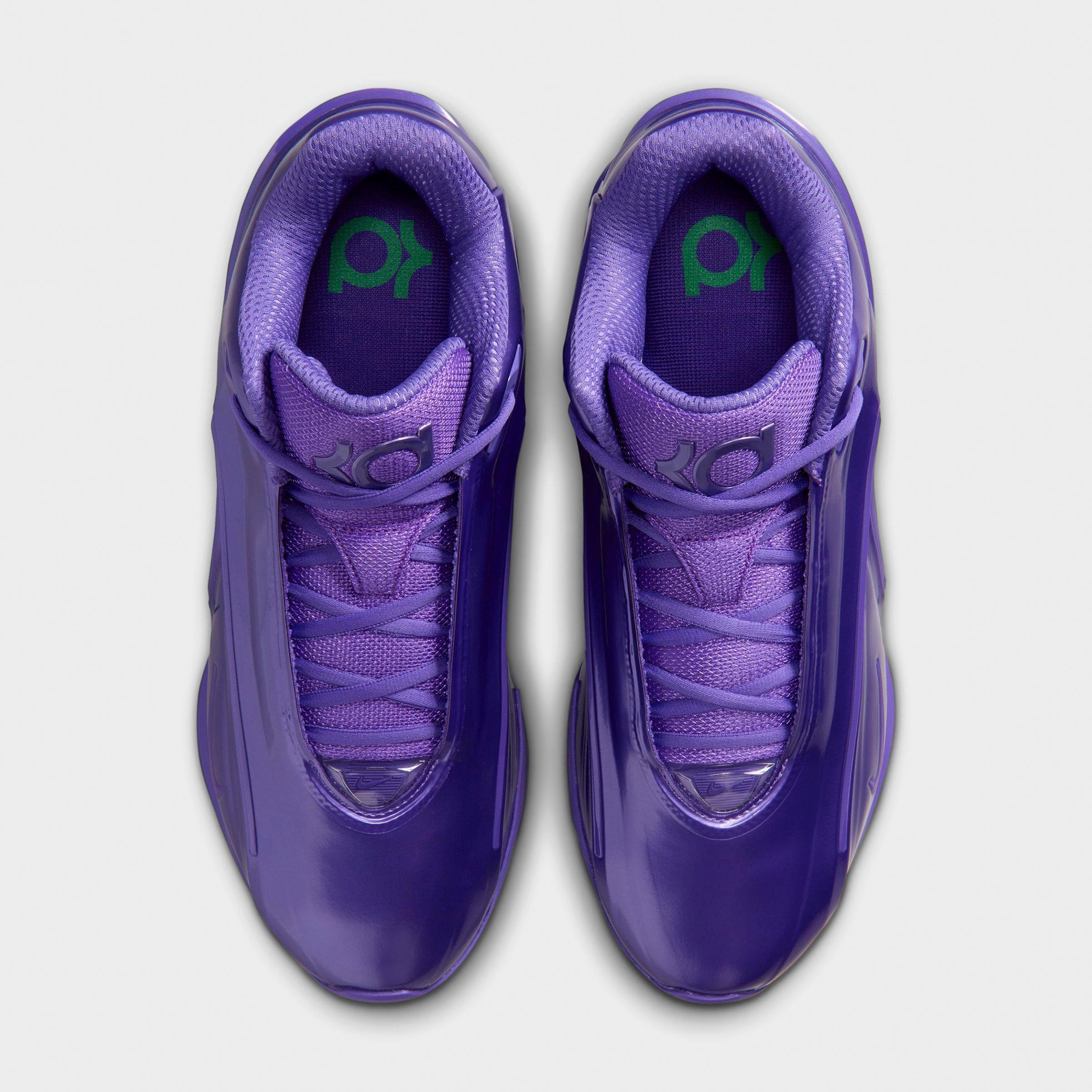 Nithtke KD 19 Basketball Shoes - Field Purple/University Gold/Stadium Green - Top view