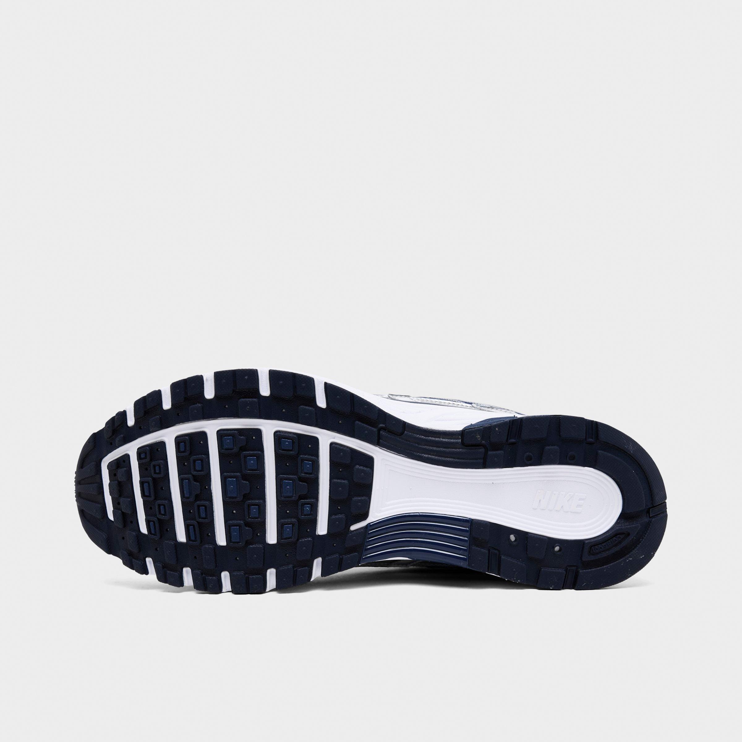 Men's Nithtke P-6000 Casual Shoes - Part 3 - Midnight Navy/Metallic Silver/White - Bottom view
