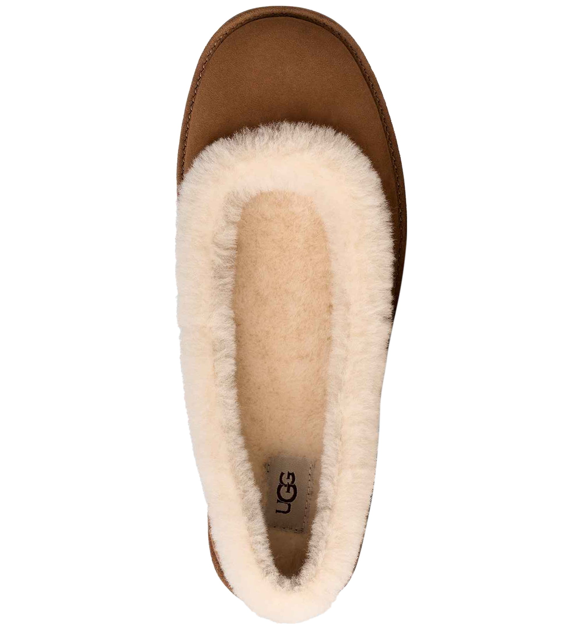 UGG® Women's Zora Ballet Round Toe Flats - Chestnut