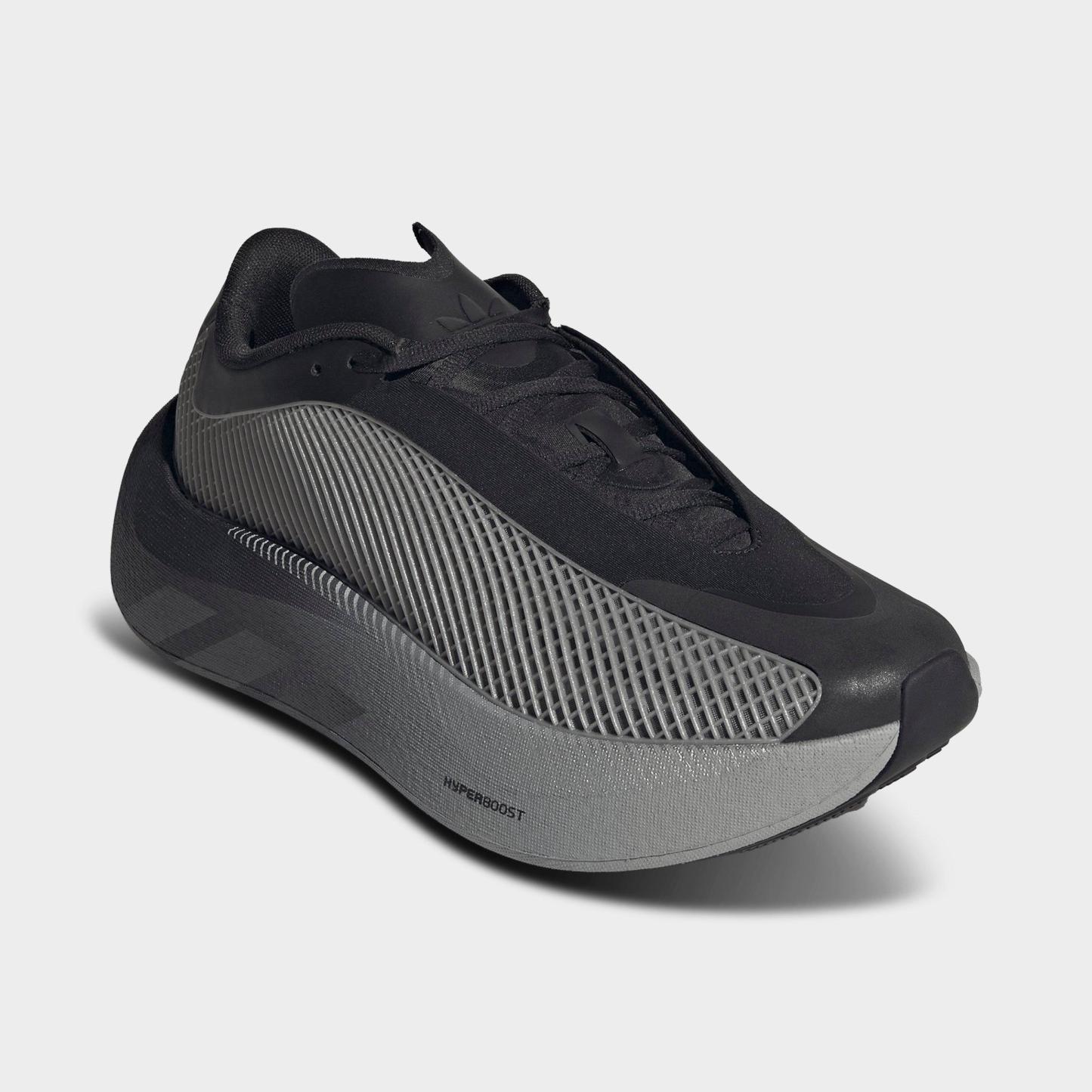 Men's adidas Originals HYPERBOOST EPHR Casual Shoes - Core Black/Solar Red/Silver Metallic - Both shoes facing left