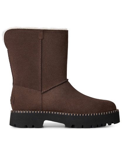 UGG® Women's Uptowner Round Toe Short Booties - Burnt Cedar