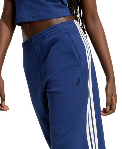 adidas Women's 3-Stripes Wide Pants - Dark Blue/Off White