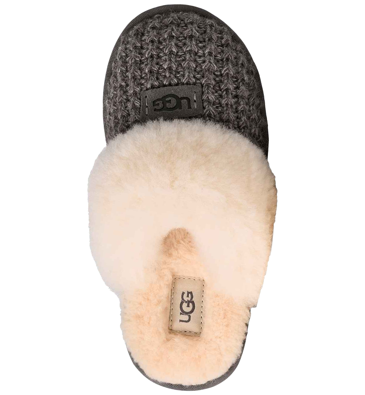 UGG® Kids Cozy II Knit Slip-On Slippers - Charcoal
