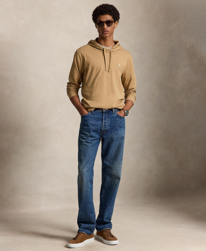 Polo Ralph Lauren Men's Hooded Jersey - Cafe Tan