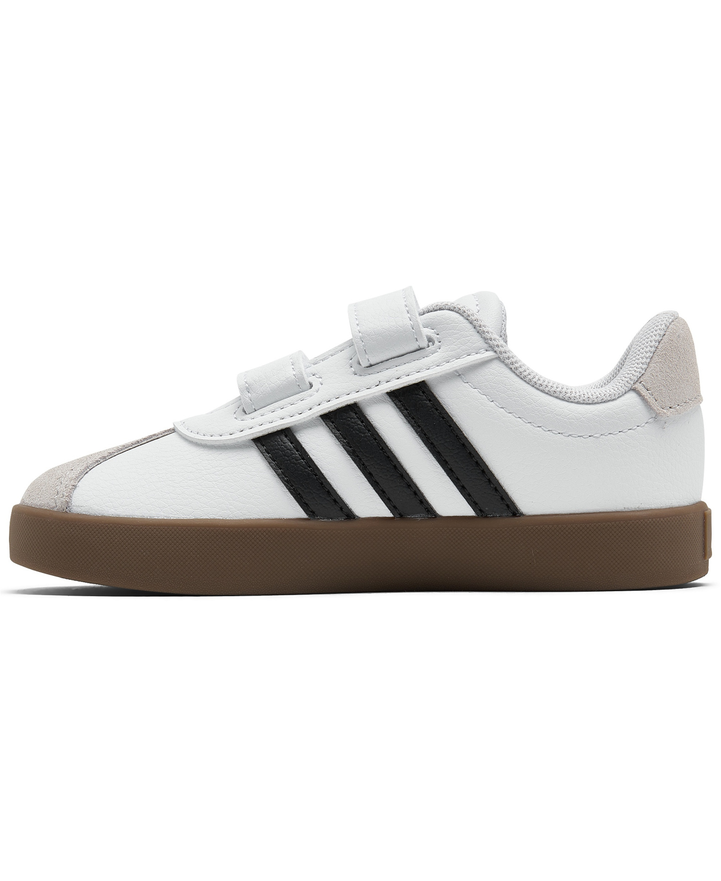 adidas Toddler Kids VL Court 3.0 Fastening Strap Casual Sneakers from Finish Line - White, Black