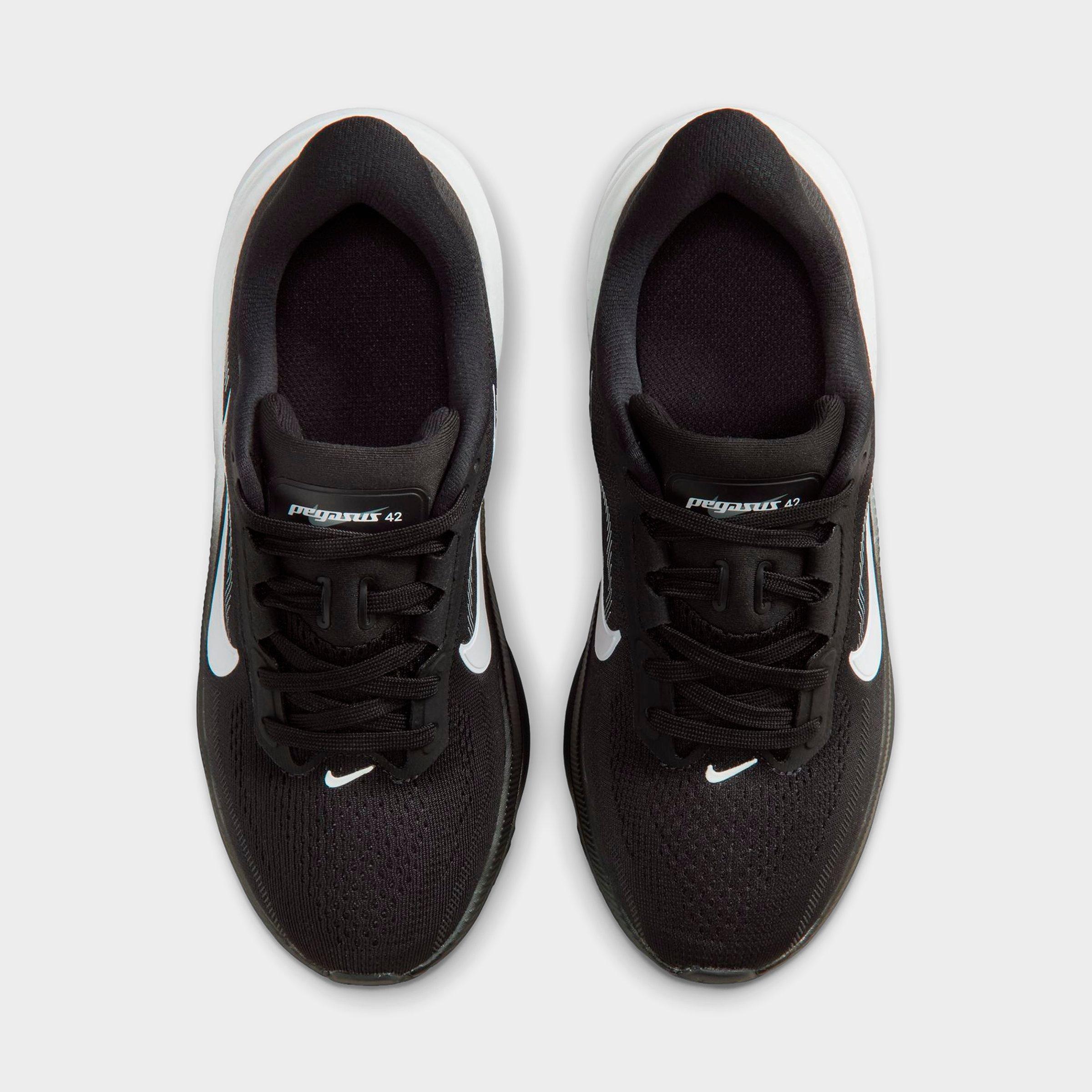 Big Kids' Nithtke Pegasus 42 Running Shoes - Black/Photon Dust/White - Top view