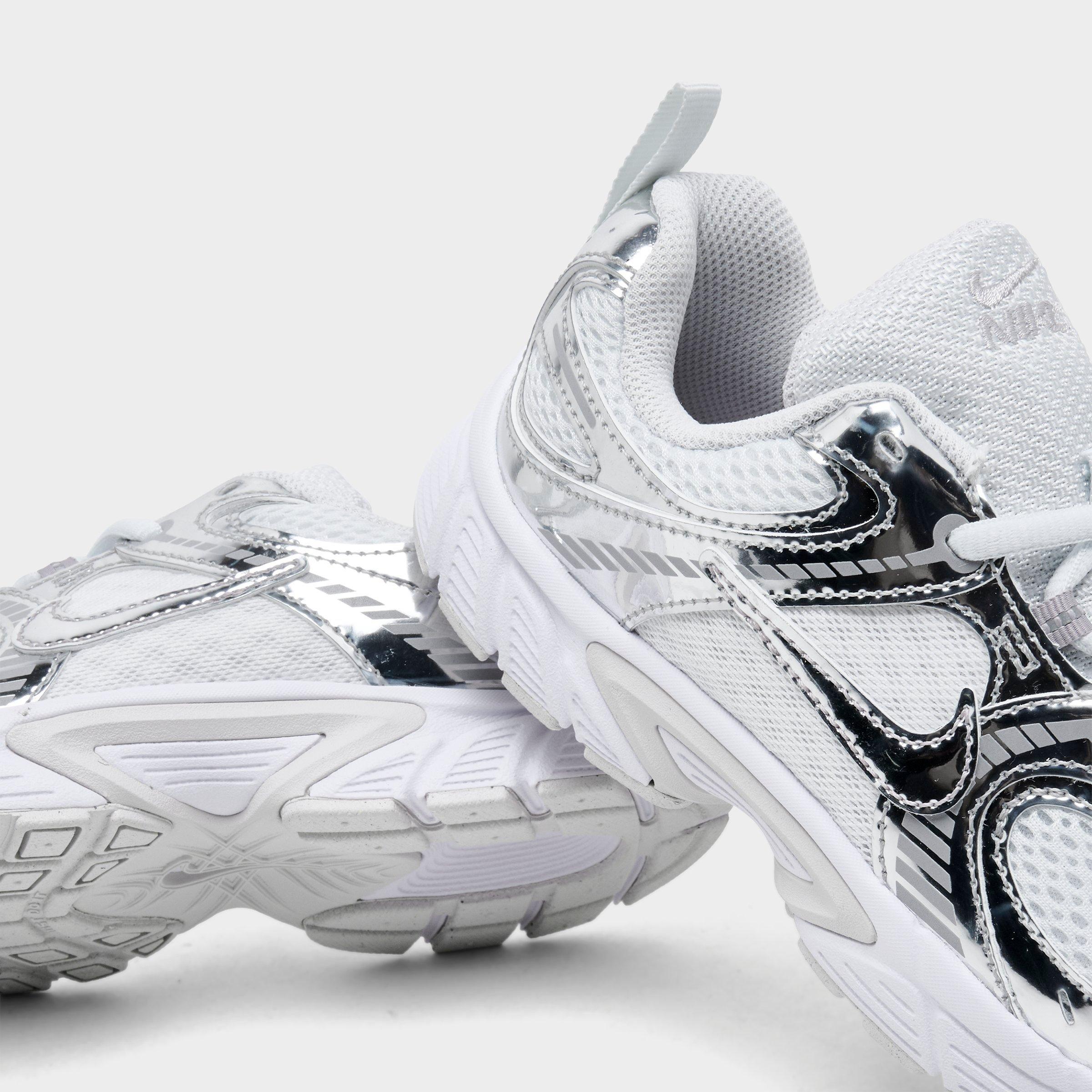 Little Kids' Nithtke V5 RNR Casual Shoes - Off White/Metallic Silver/Vast Grey - Detail shot