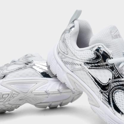 Little Kids' Nithtke V5 RNR Casual Shoes - Off White/Metallic Silver/Vast Grey - Detail shot