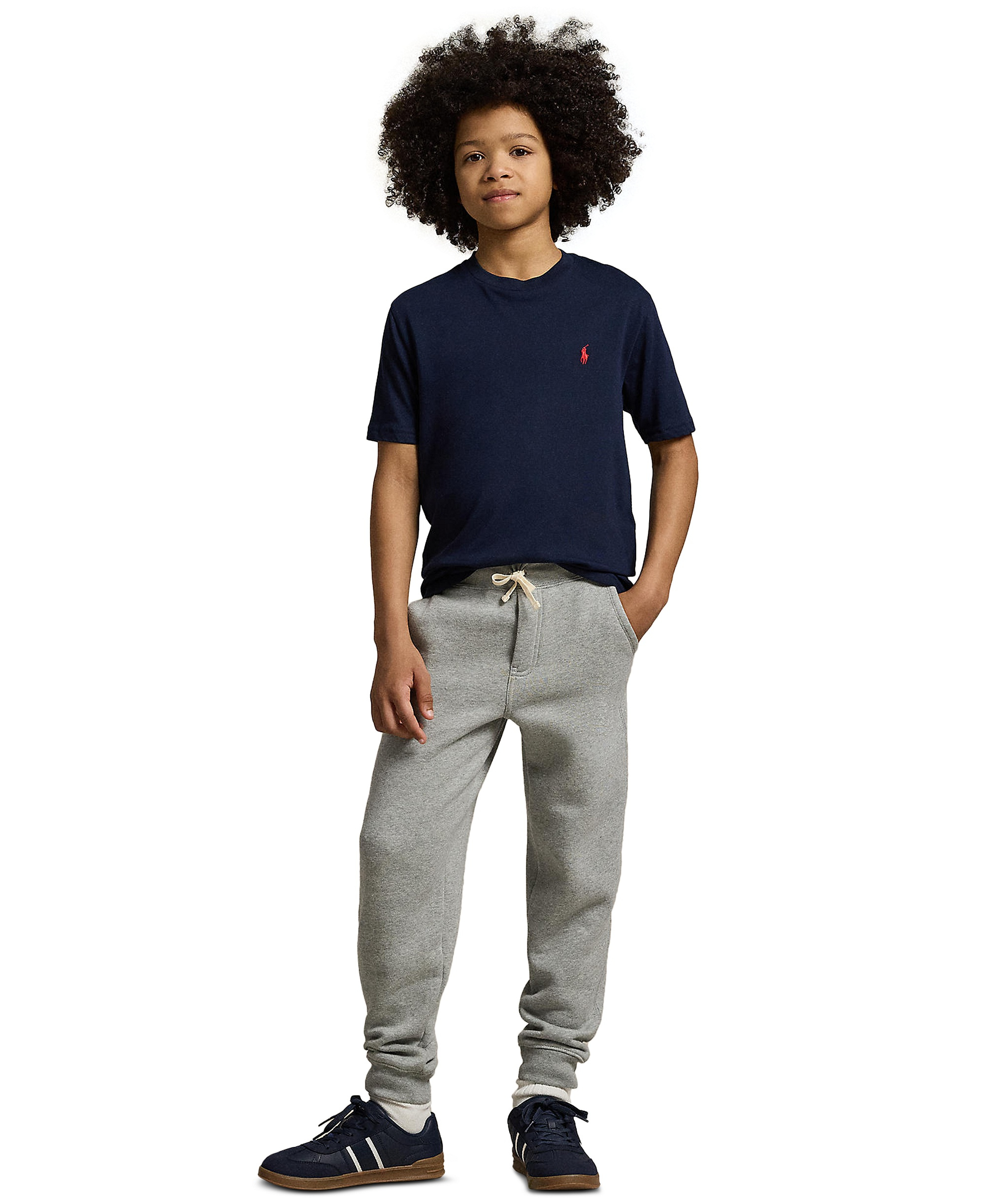 Polo Ralph Lauren Boys' 8-20 Cotton Jersey Crewneck T-Shirt - Cruise Navy