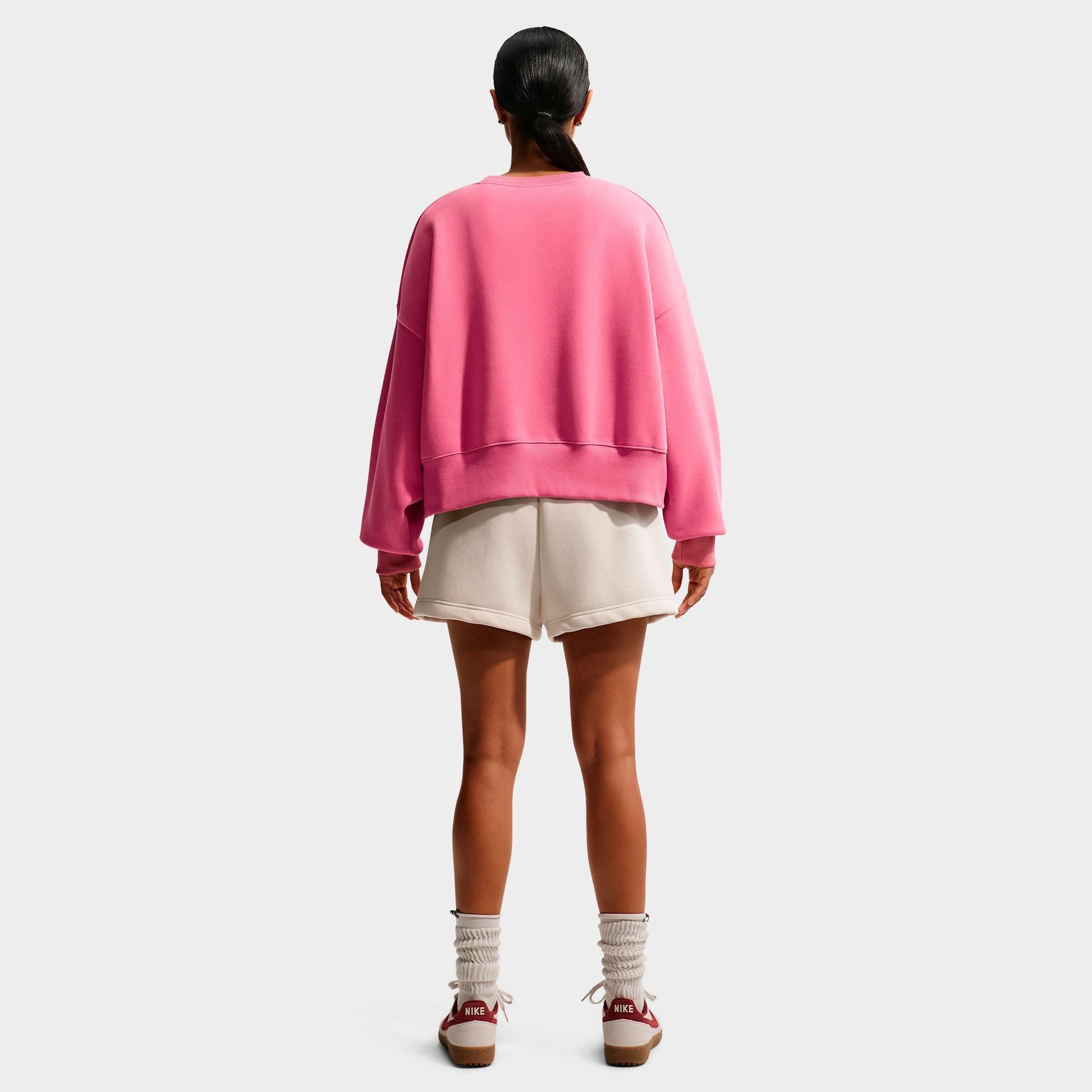 Women's Nithtke Sportswear Phoenix Fleece Over-Oversized Crewneck Sweatshirt - Peony/Sail