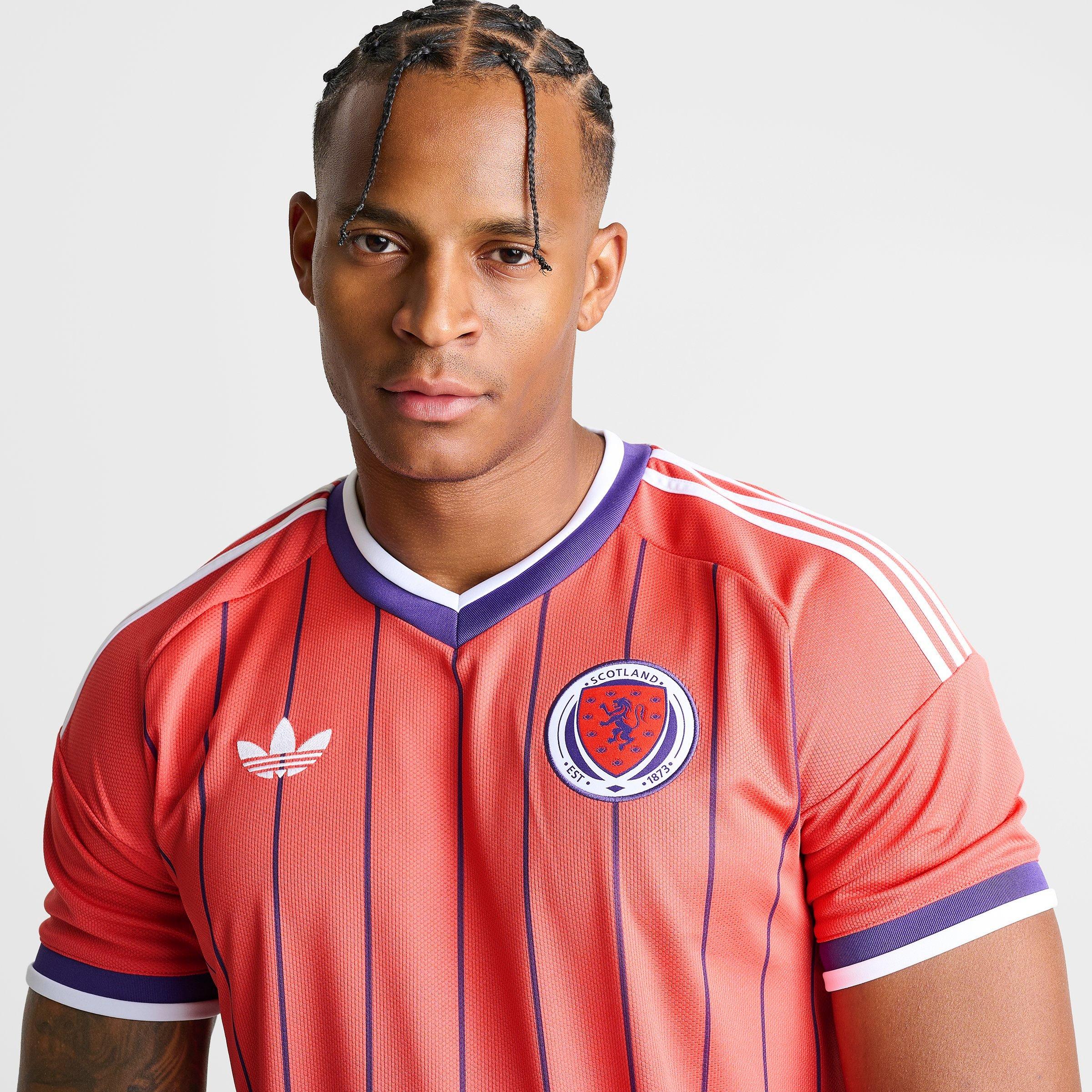 Men's adidas Scotland 2026 Away Replica Soccer Jersey - Trace Scarlet