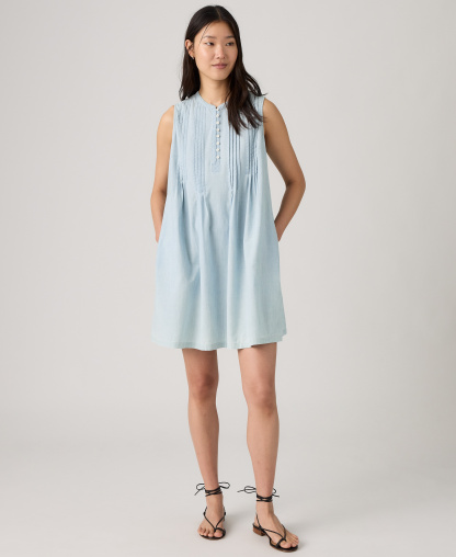 Levi's Women's Sleeveless Marianne Dress - Daqwu Deep In The Water
