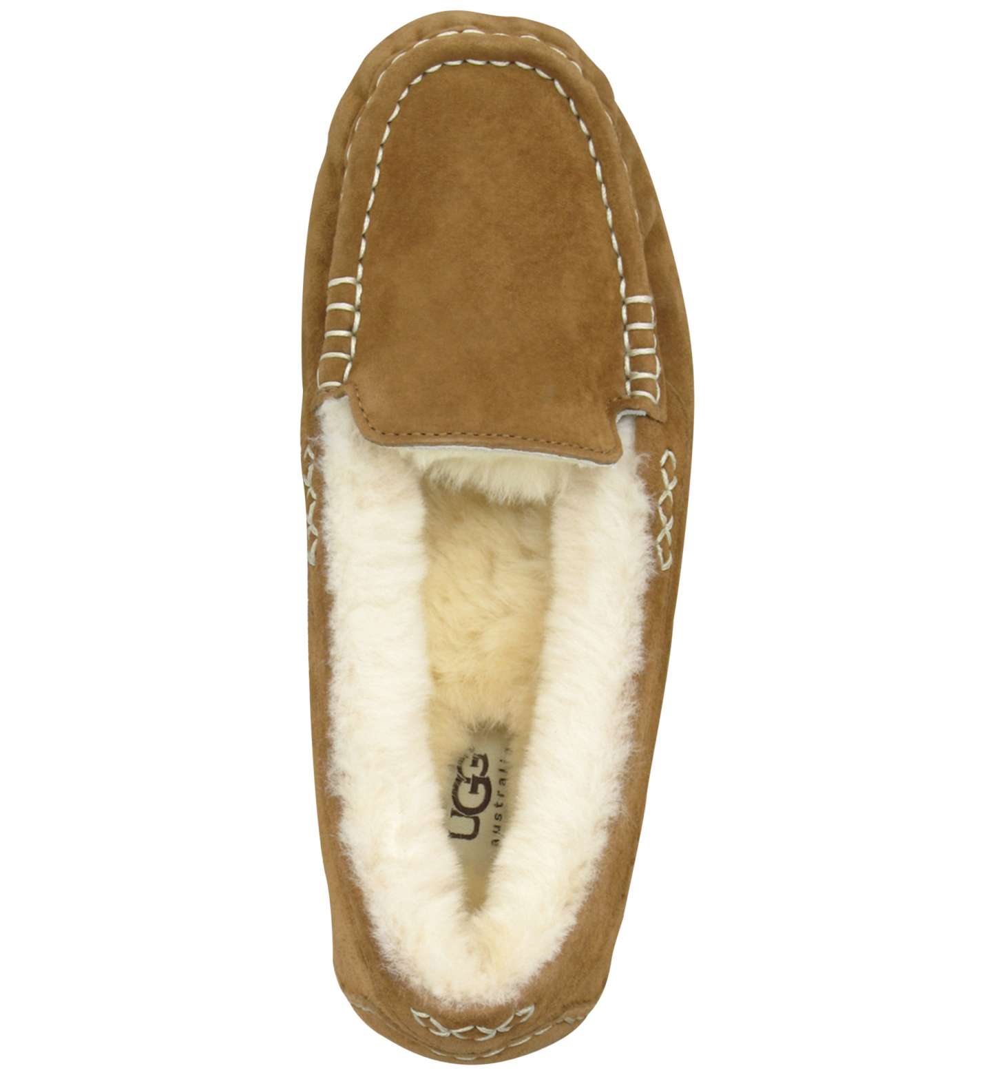 UGG® Women's Ansley Slip On Moccasin Slippers - Chestnut