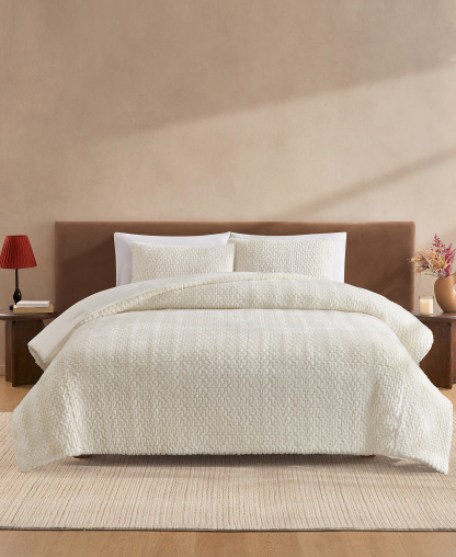 UGG® Lida Faux Fur 2-Piece Comforter Set, Twin/Twin XL - Snow
