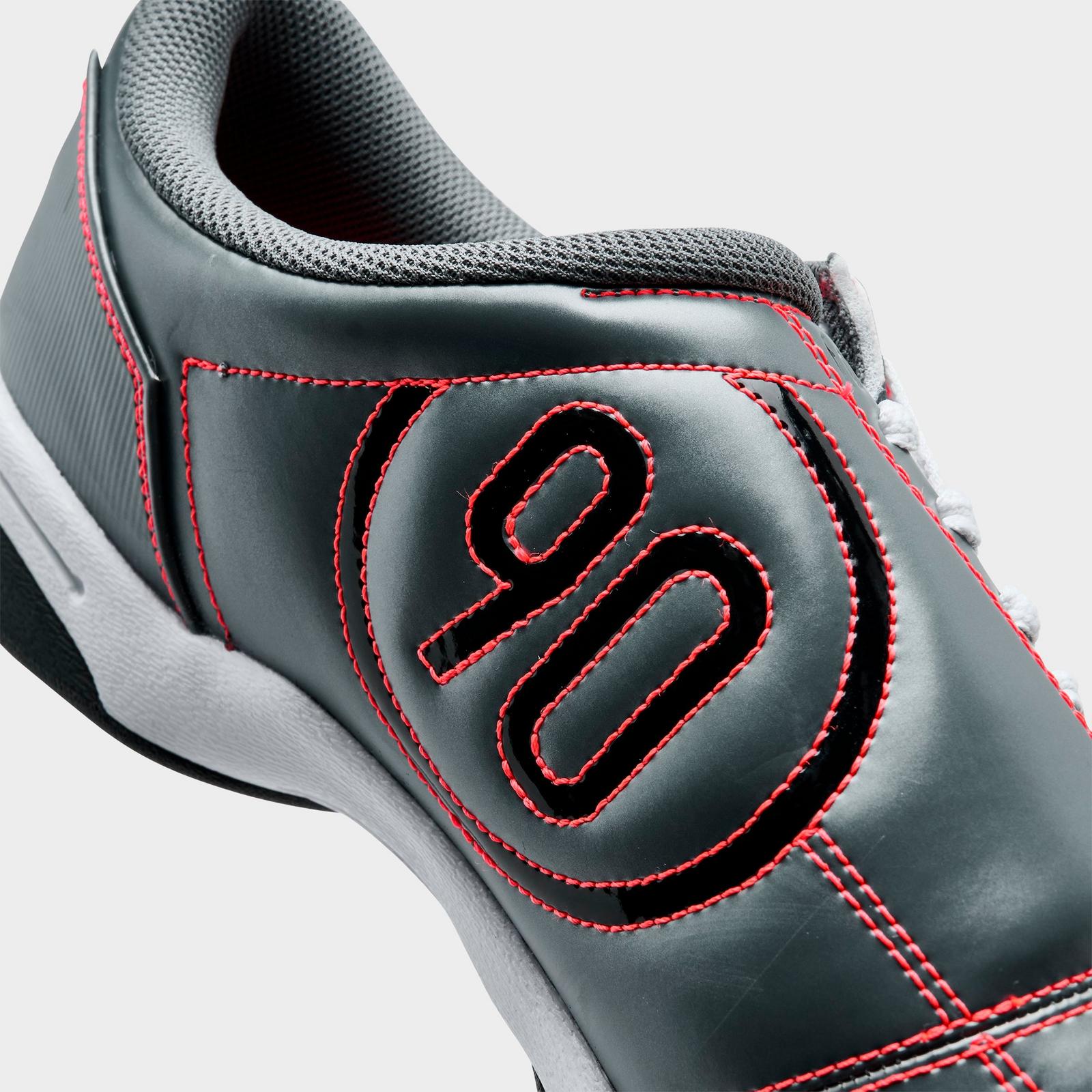 Men's Nike Total 90 Casual Shoes - Smoke Grey/Black/Bright Crimson/White