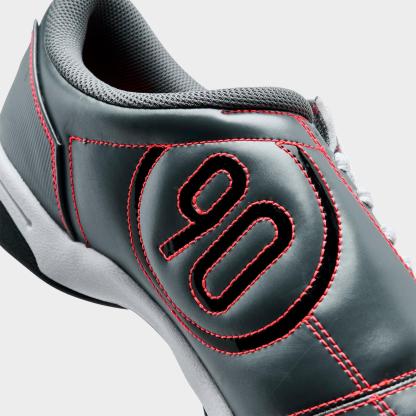 Men's Nike Total 90 Casual Shoes - Smoke Grey/Black/Bright Crimson/White