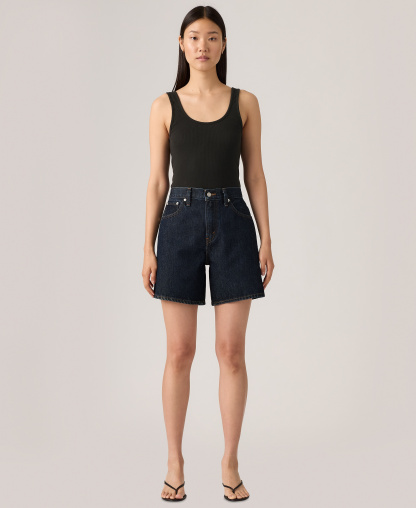 Levi's Premium Women's High-Rise Baggy Denim Shorts - Remember T