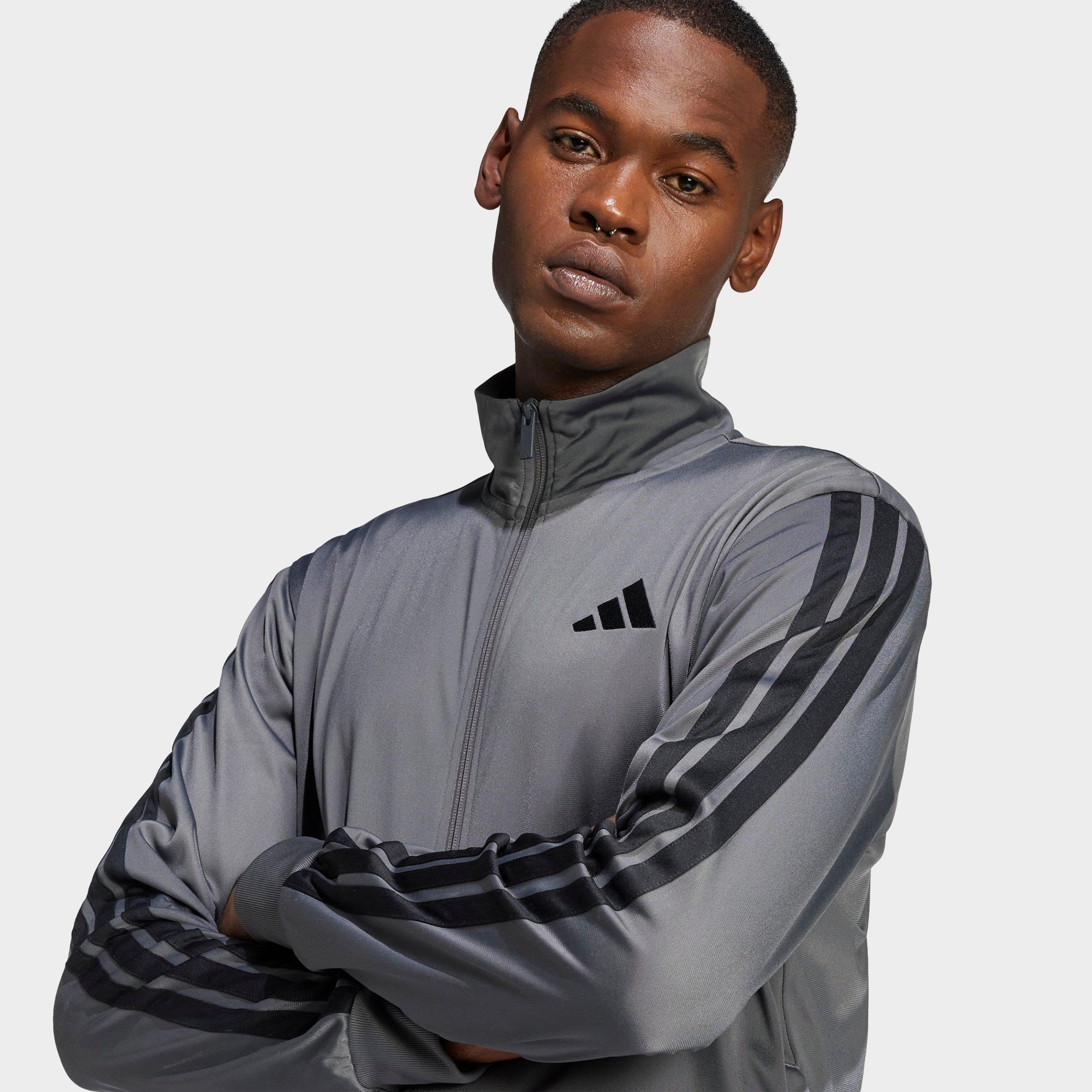 Men's adidas Dayready Full-Zip Track Jacket - Grey