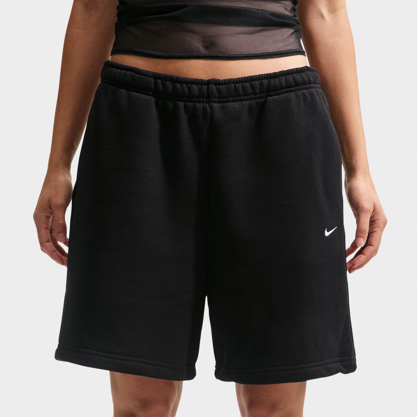 Women's Nithtke Studio Fleece Medium-Weight High-Rise Oversized Cargo Pants - Total Black/Sail