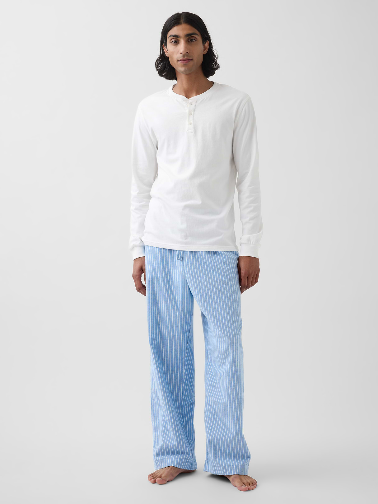 Adult Softest Flannel PJ Pants - Blue stripes
