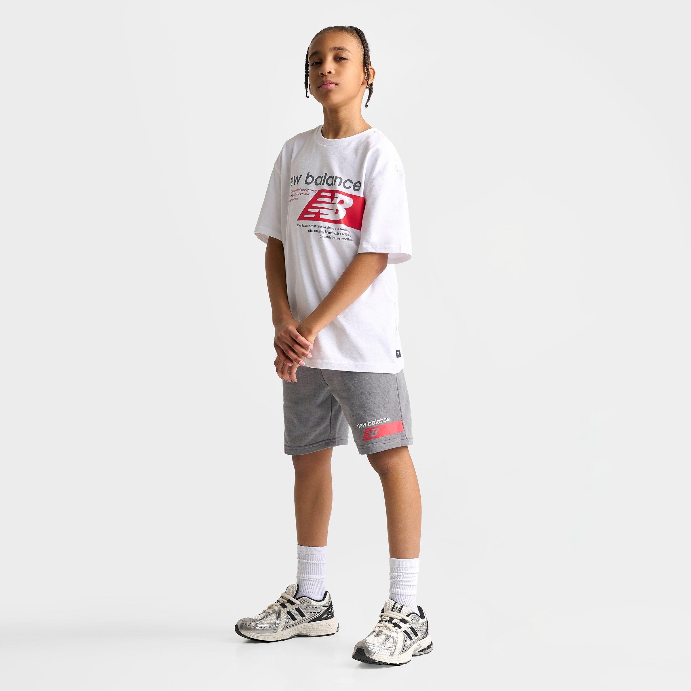 Big Kids' New Balance Players T-Shirt - Bright White - view 2