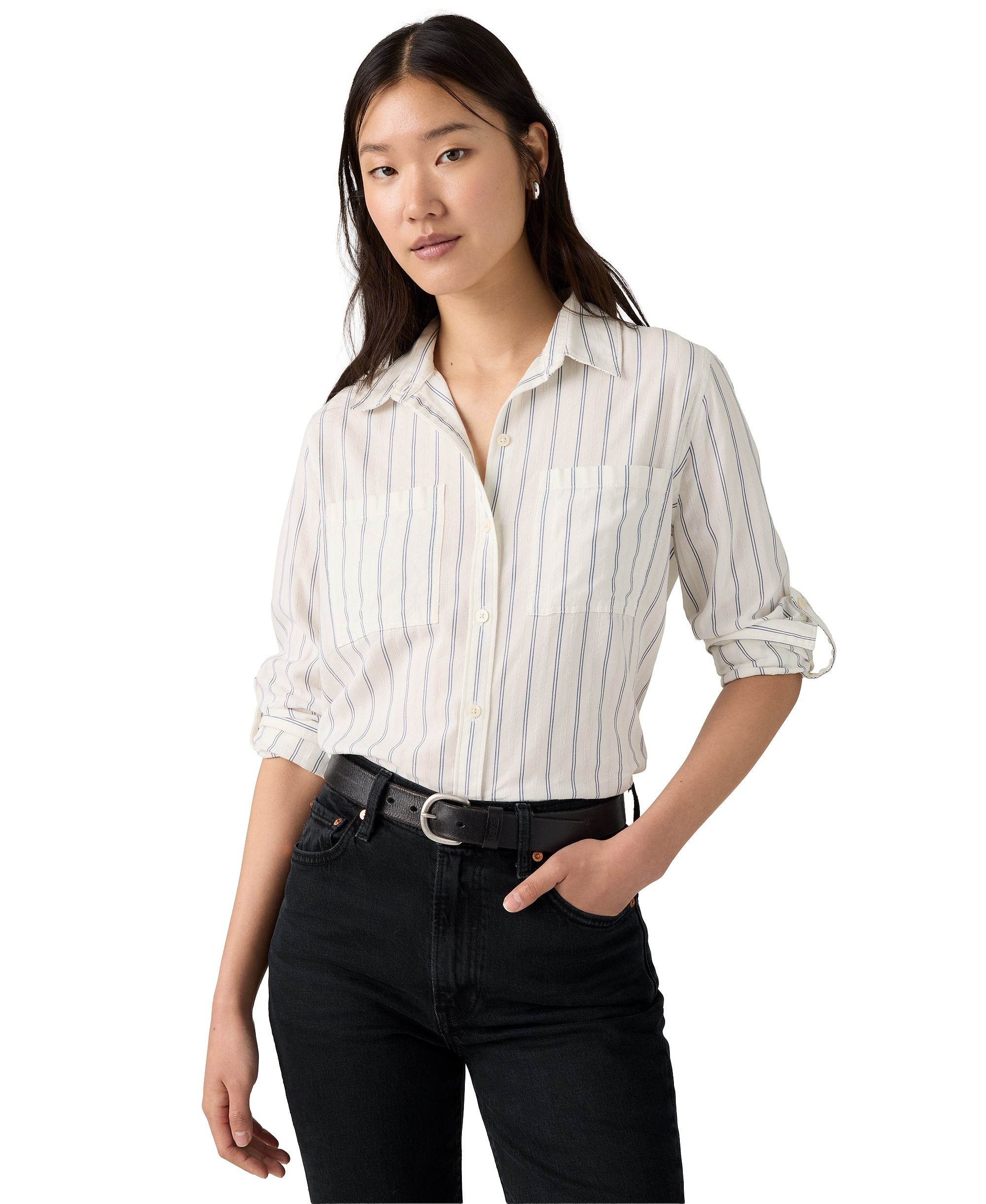 Levi's Women's Utility Long-Sleeve Denim Shirt - Texture St