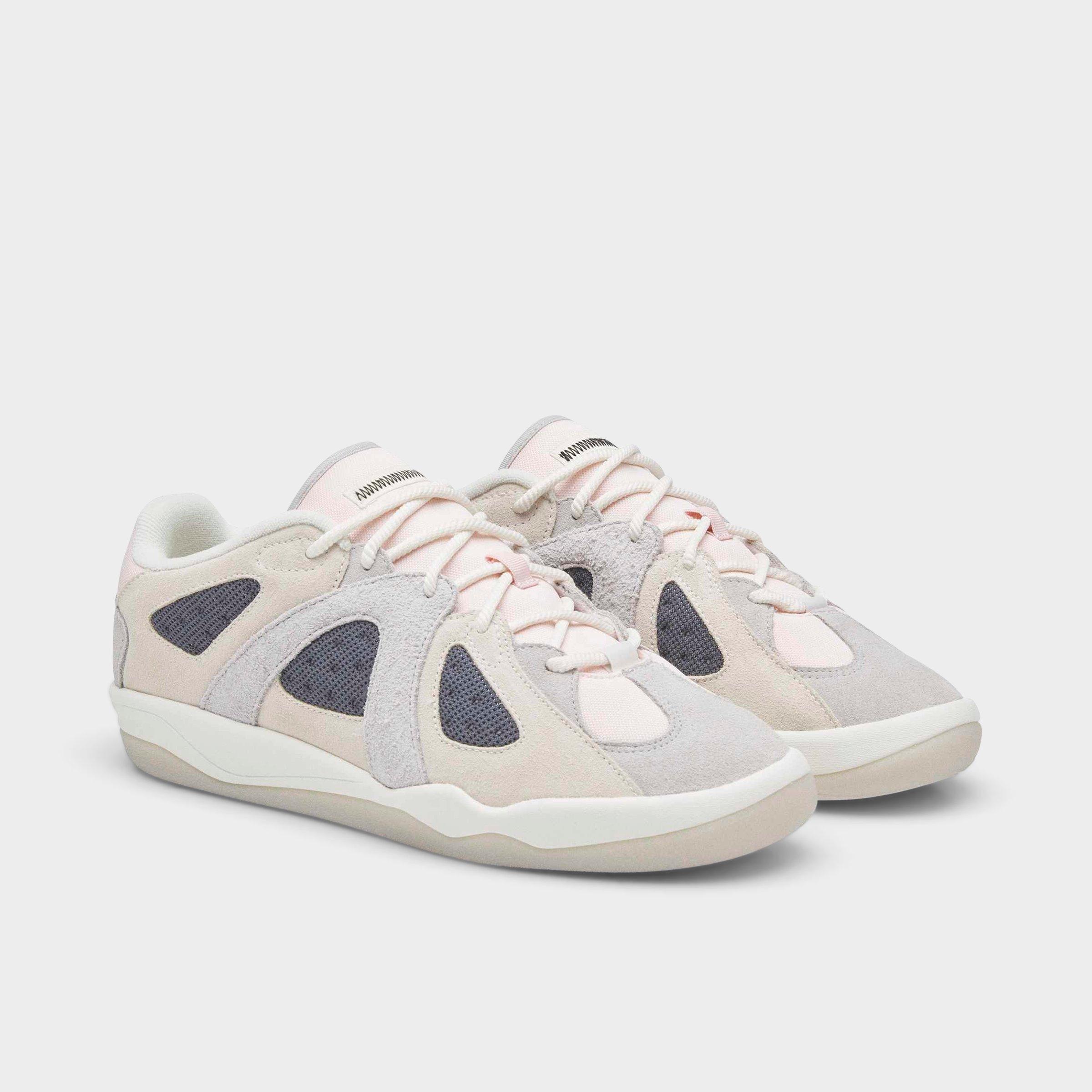 Men's adidas Originals Badbo 1.1 Bad Bunny Casual Shoes - Chalk White/Grey/Pink - Both shoes facing left