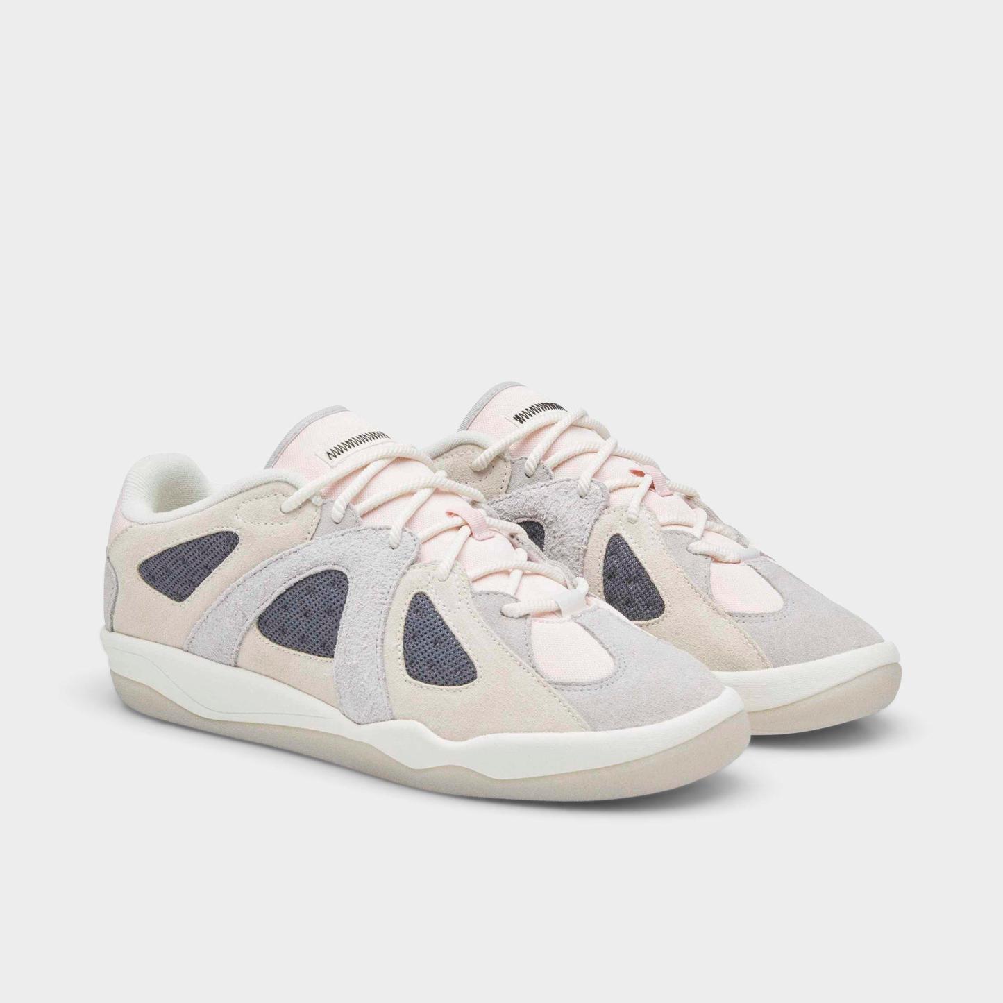 Men's adidas Originals Badbo 1.1 Bad Bunny Casual Shoes - Chalk White/Grey/Pink - Both shoes facing left