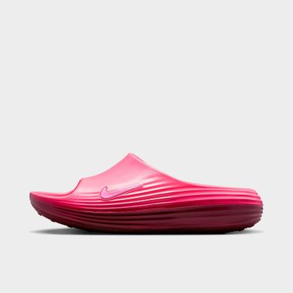 Women's Nithtke ReactX Rejuven8 Slide Sandals - Pink Spell/Bordeaux/Pink Spell - Left shoe facing left. Outside of the shoe.