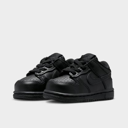 Kids' Toddler Nithtke Dunk Low Casual Shoes - Black/Black/Black - Both shoes facing left