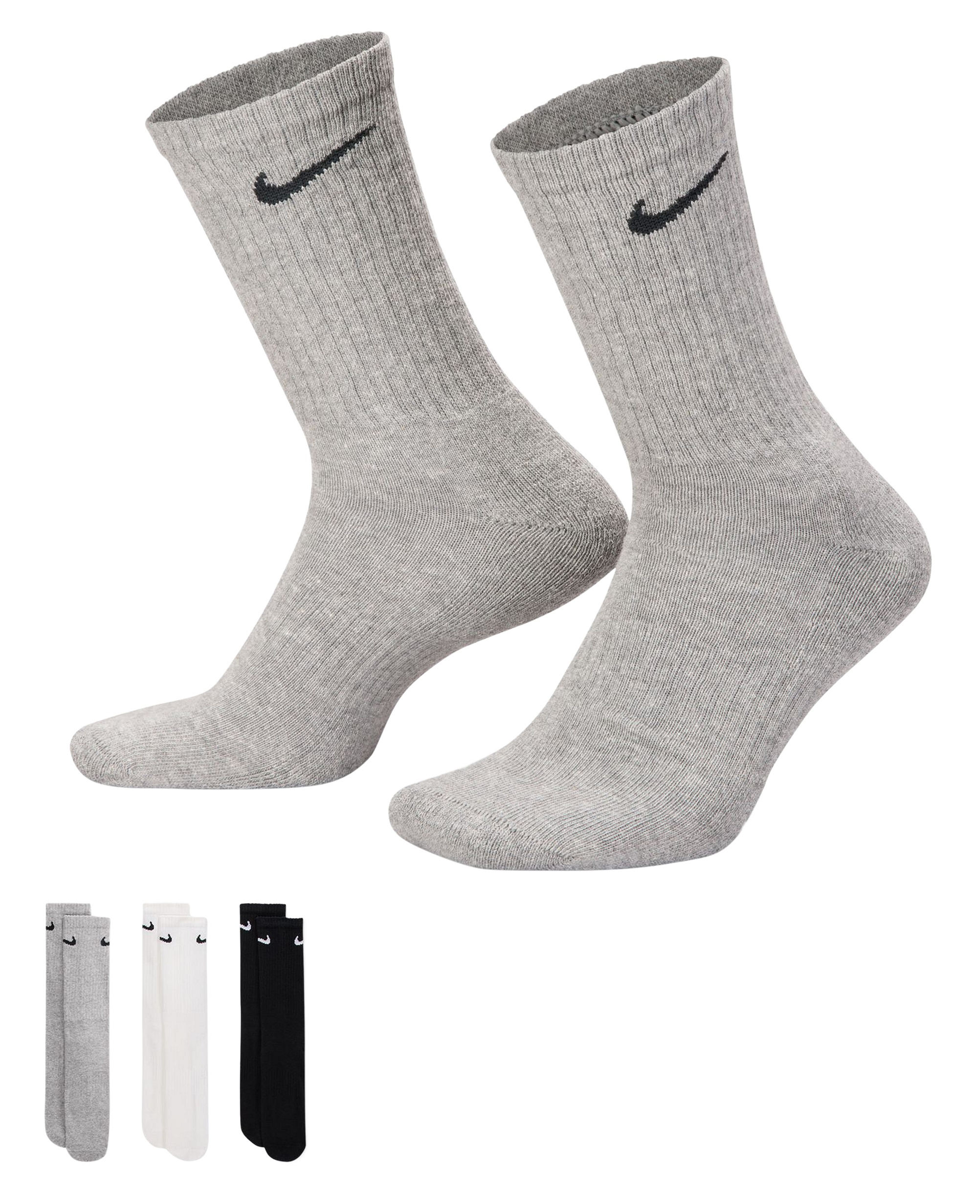 Nike Unisex Everyday Cushioned Cotton Crew Socks, 6-Pack - Multi-color