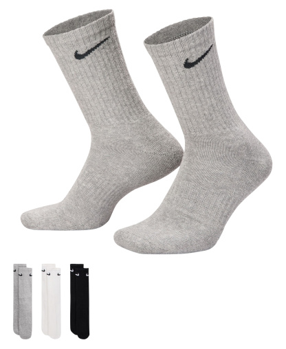 Nike Unisex Everyday Cushioned Cotton Crew Socks, 6-Pack - Multi-color