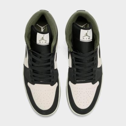Men's Air Jordan Retro 1 Mid SE Casual Shoes - Light Orewood Brown/Medium Olive/Sail/Off Noir - view 5