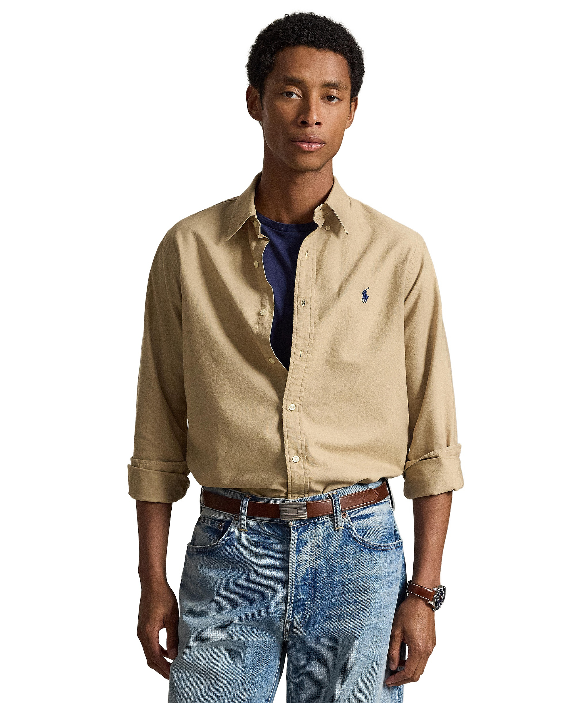 Polo Ralph Lauren Men's Garment-Dyed Oxford Shirt - Surrey Tan