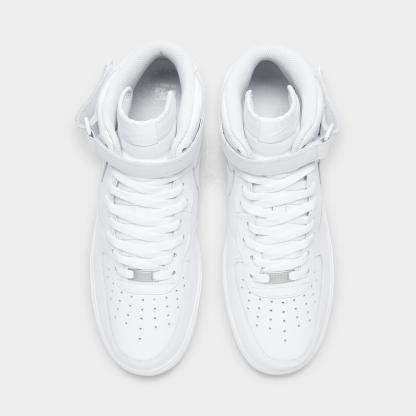 Men's Nithtke Air Force 1 Mid '07 Casual Shoes - White/White - Top view