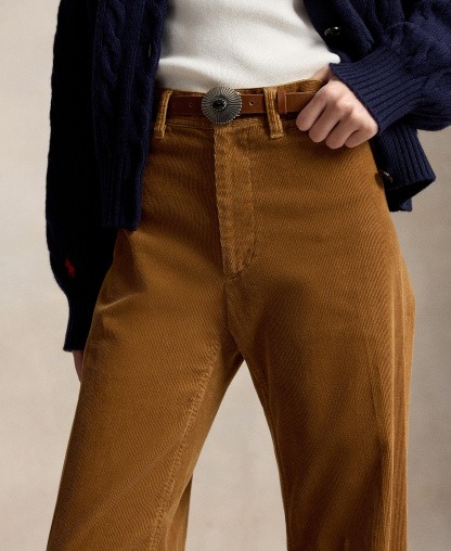 Polo Ralph Lauren Women's Beaton Corduroy Flared Pants - Tan