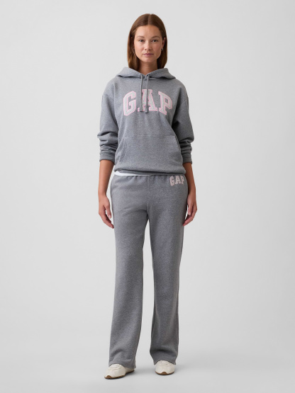 Relaxed Gap Logo Hoodie - Gray heather
