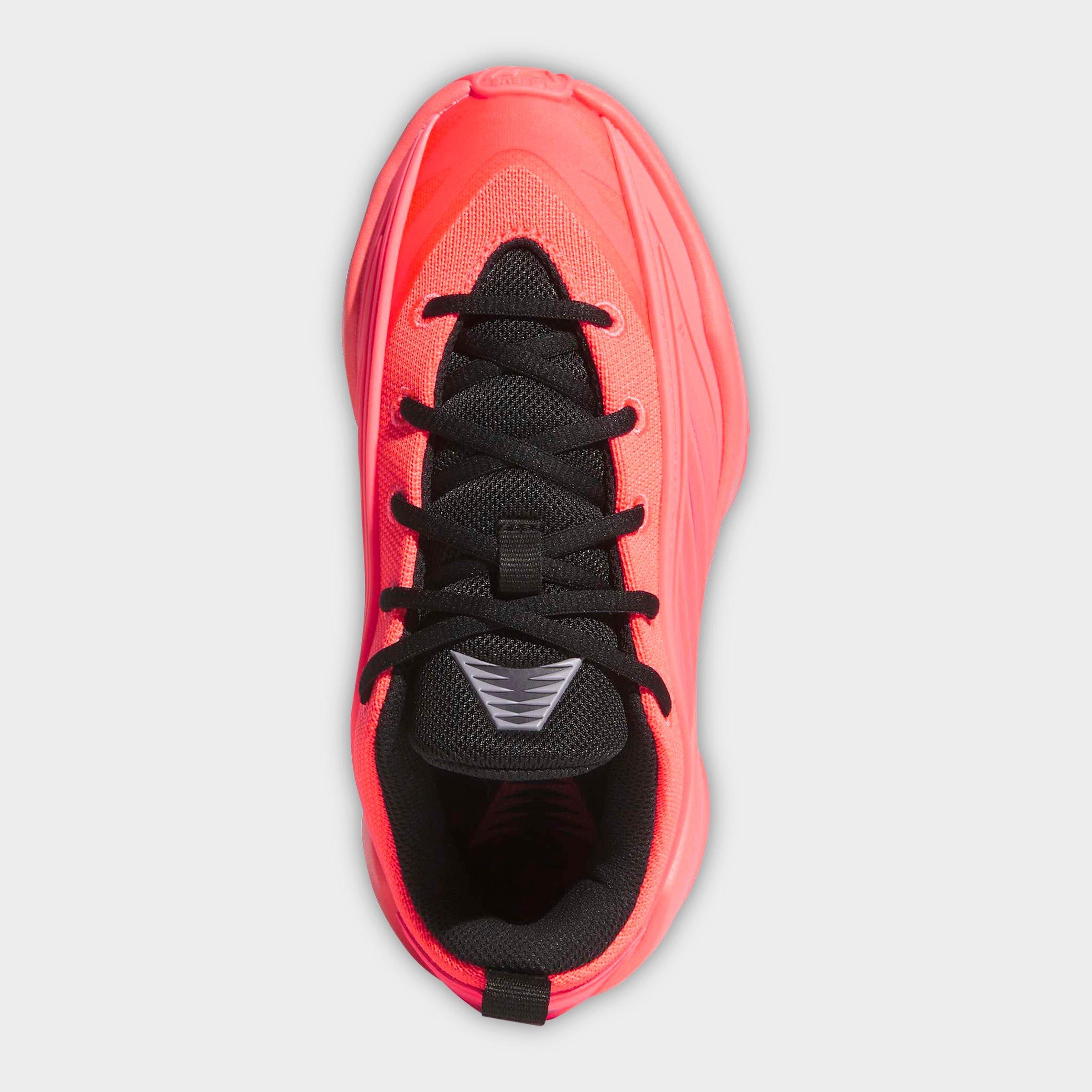 Big Kids' adidas Believe That 1 Basketball Shoes - Solar Turbo/Core Black/Slate - Top view