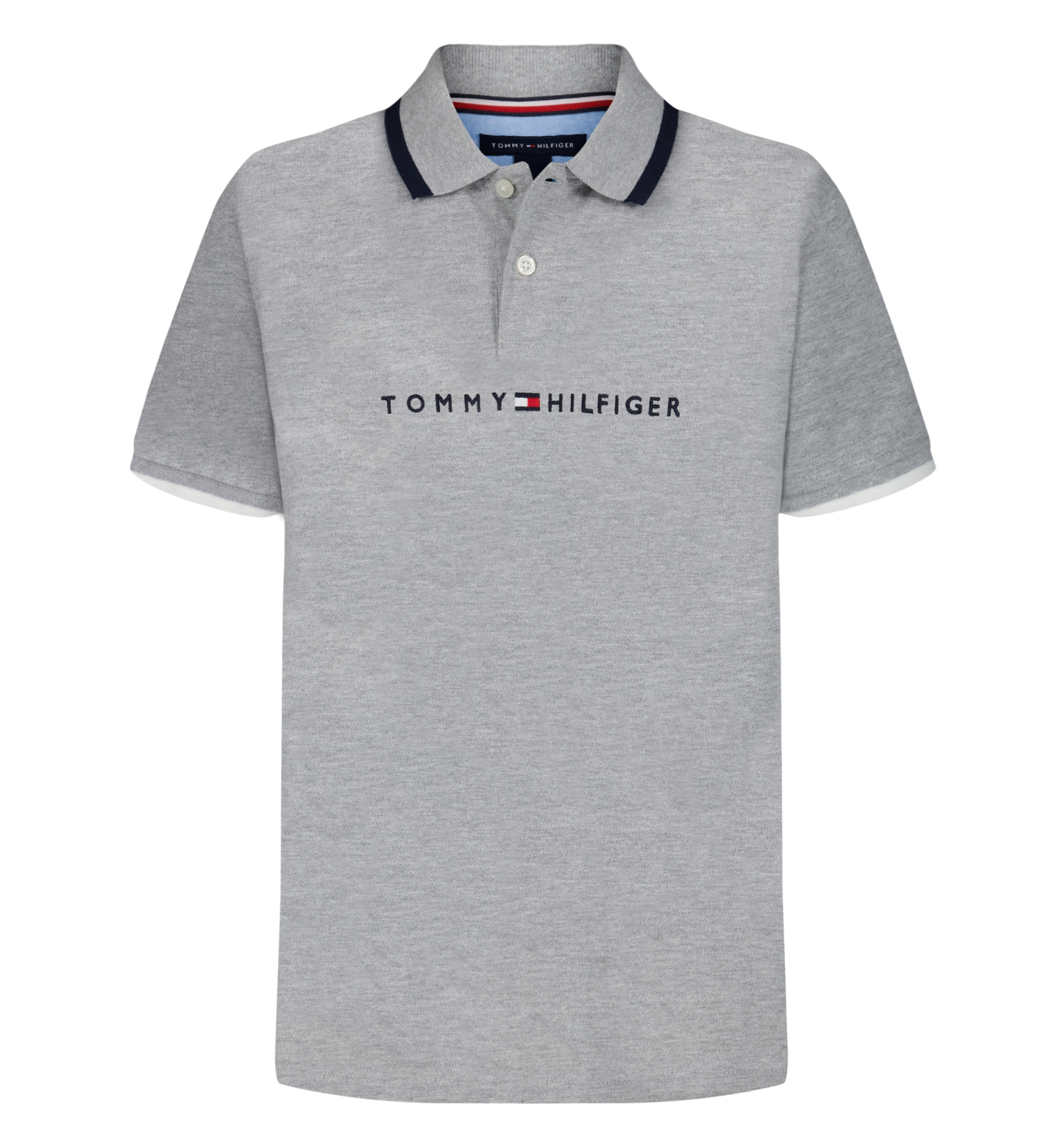 Tommy Hilfiger Boys' 2T-7 Tomas Short-Sleeve Tipped Polo Shirt - Grey Heather