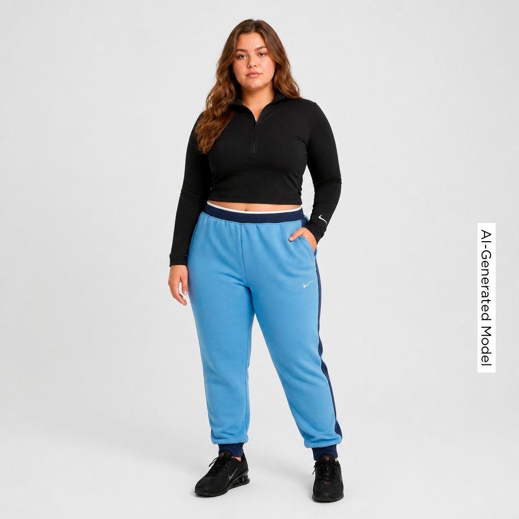 Women's Nithtke Studio Fleece Medium-Weight Mid-Rise Jogger Pants - Work Blue/Gridiron/Sail