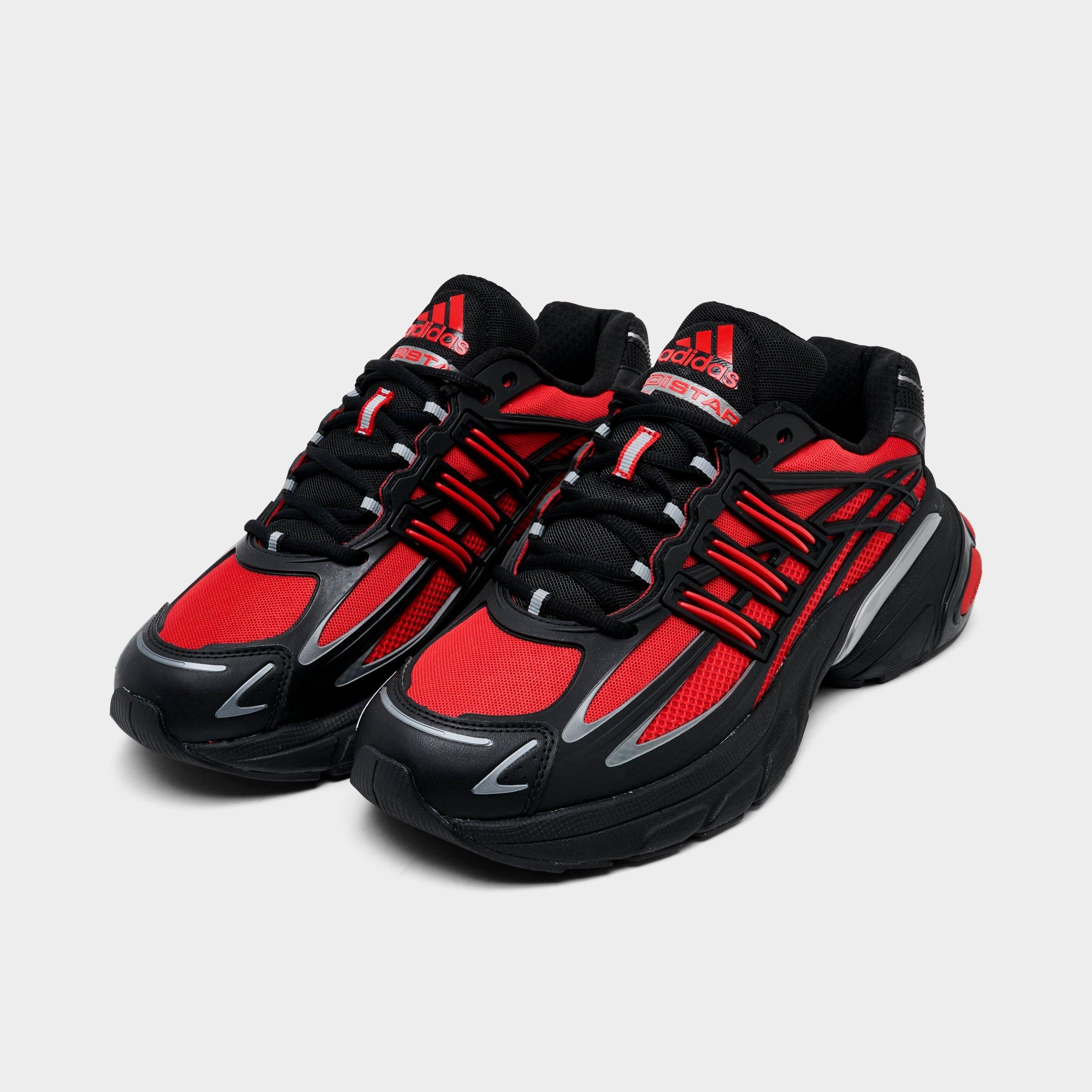 Men's adidas Adistar XLG 2.0 Casual Shoes - Part 2 - Core Black/Red - Both shoes facing left