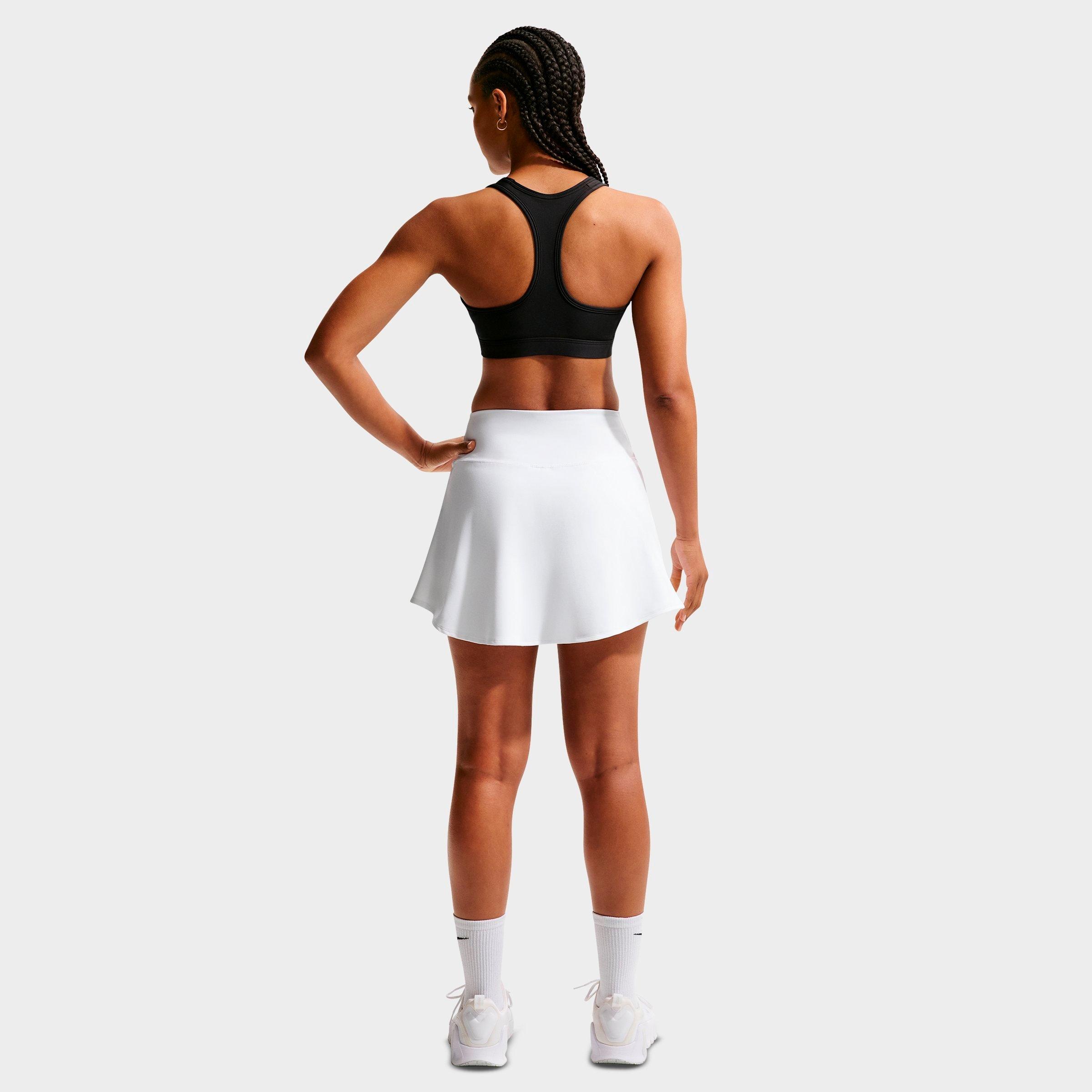 Women's Nithtke Swoosh Medium Support Sports Bra - Black/White