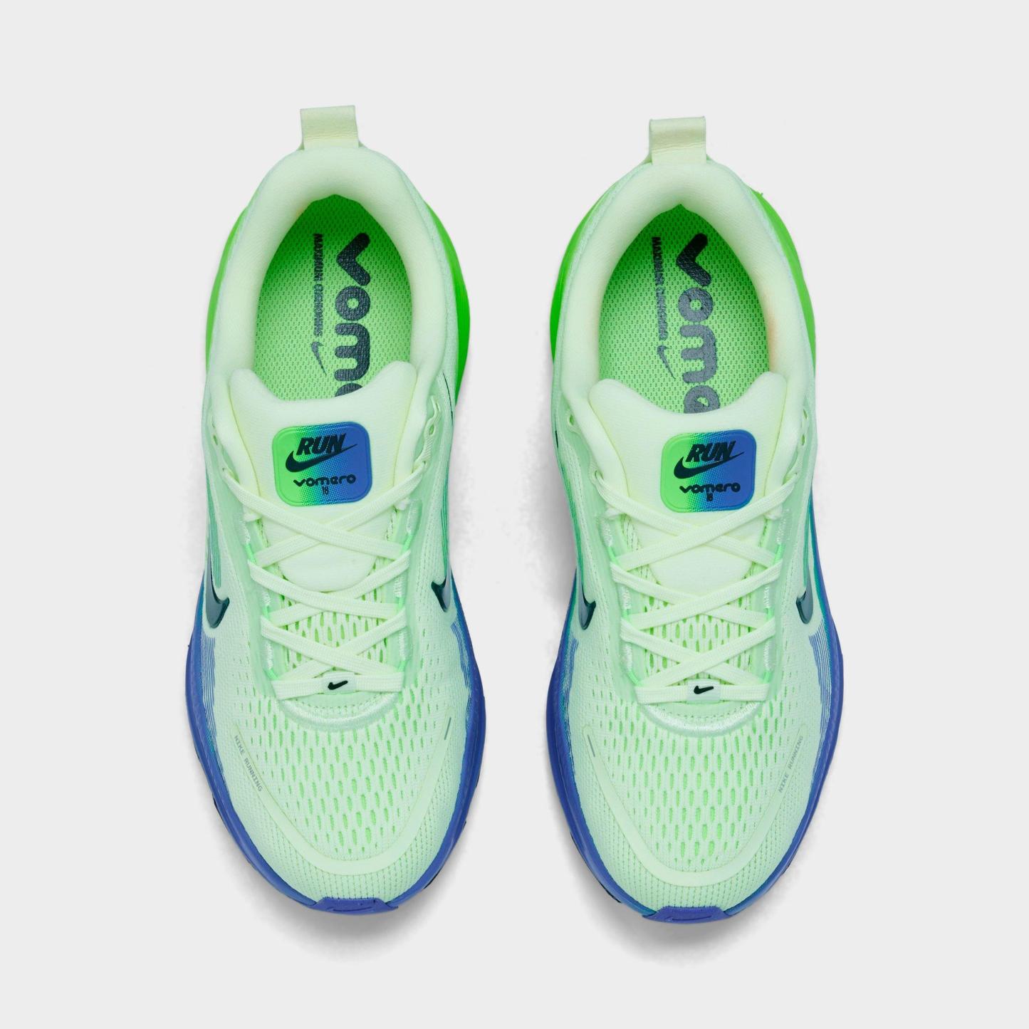 Big Kids' Nithtke Vomero 18 Running Shoes - Part 1 - Volt Tint/Volt Tint/Sapphire/Black Spruce - Top view