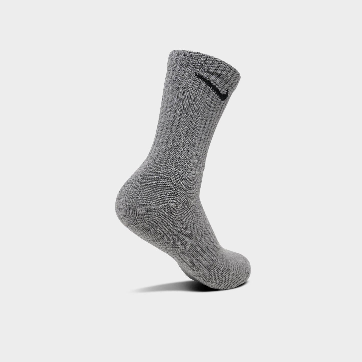 Nithtke Everyday Cushioned Training Crew Socks (3-Pack) - Grey (SX7664-064)
