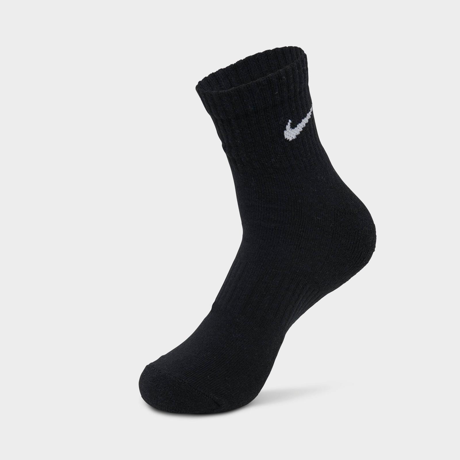 Nike Everyday Cushioned Training Ankle Socks (3-Pack) - Black/White