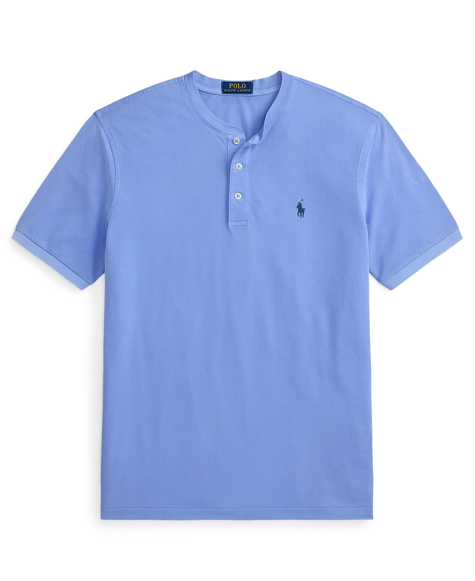 Polo Ralph Lauren Men's Featherweight Mesh Henley Shirt - Canvas Blue
