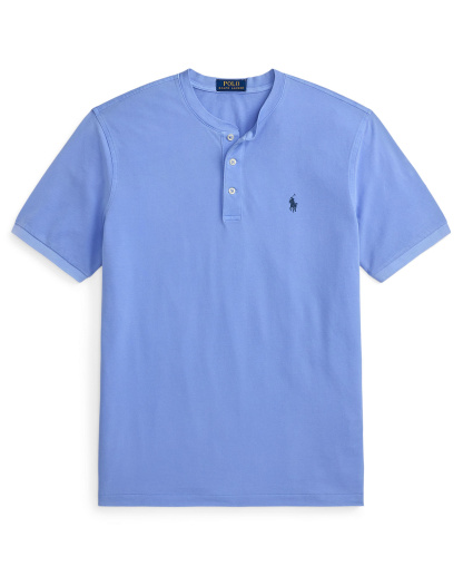 Polo Ralph Lauren Men's Featherweight Mesh Henley Shirt - Canvas Blue